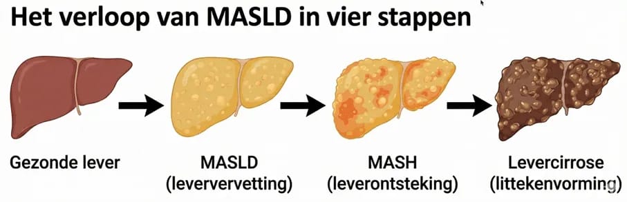 het verloop van masld in vier stappen