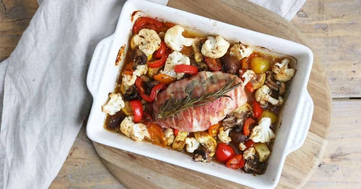 gevulde kip uit de oven