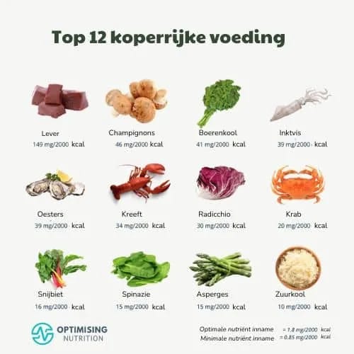 Top 12 koperrijke voeding stichting Je Leefstijl Als Medicijn
